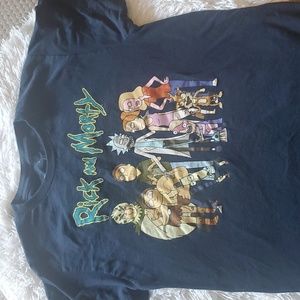 Blue medium Rick and Morty t shirt